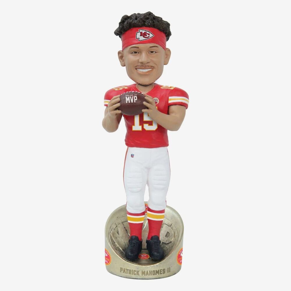 Patrick Mahomes Bobblehead Kansas City Chiefs Super Bowl Champions MVP New w Box